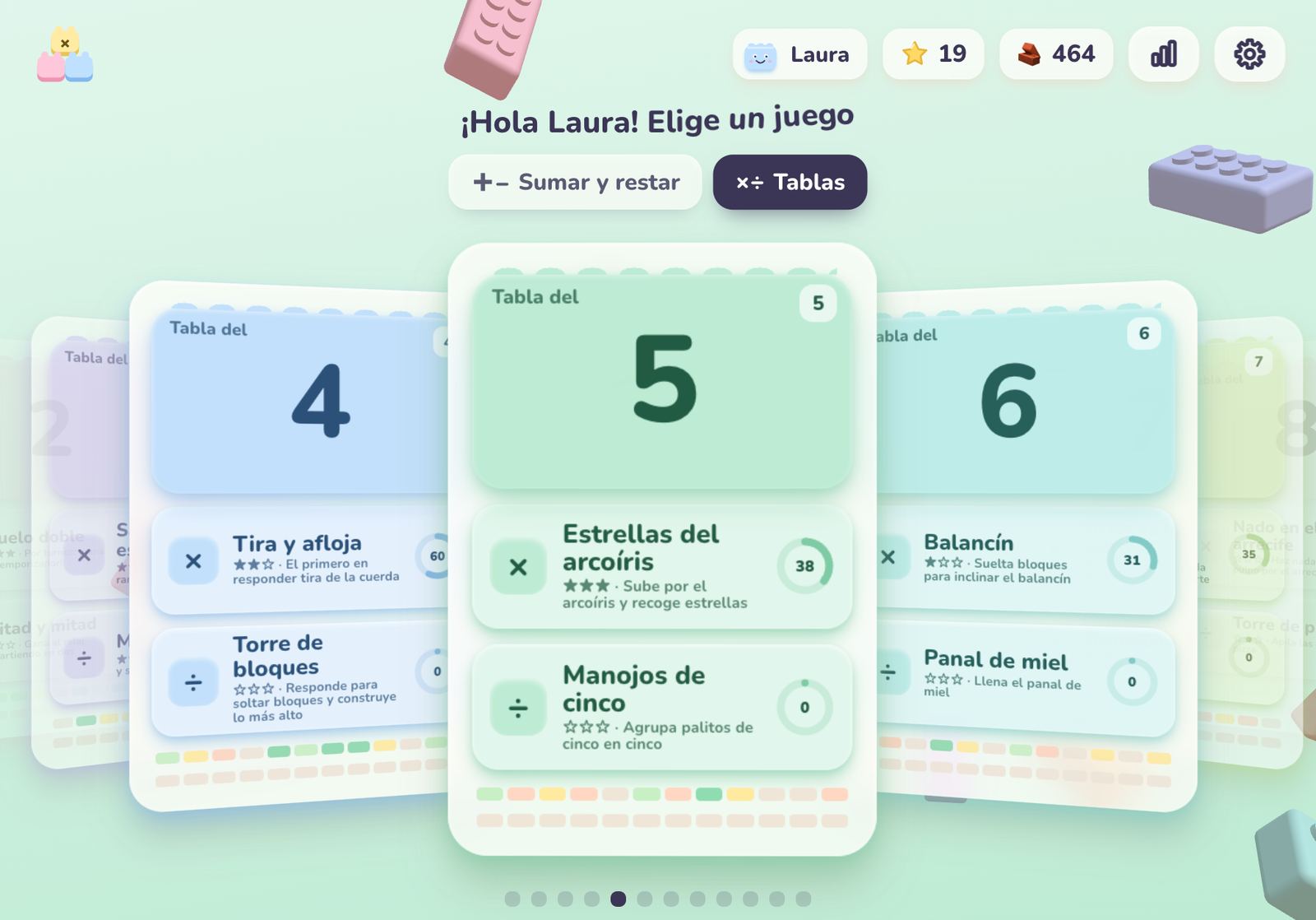 L.A.U.R.A. Math Quest en un iPad